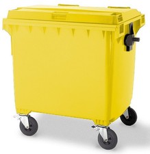 1100 Litre Wheelie Bin Yellow