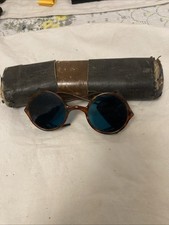 Vintage 1940s Spectacles French Bakelite Sunglasses With Side Covers And Case