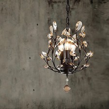 Vintage 3 Light Small Crystal