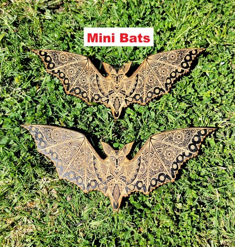 Bat mandala black - mandala,