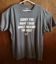 Fishing Blue  Boat Mens XL