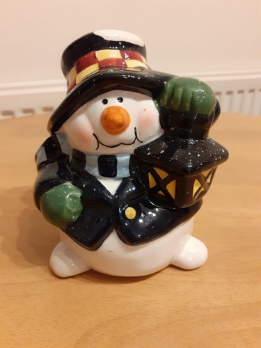 Vintage money box - money, snowman