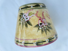 Yankee Candle Green Floral Ceramic Candle Shade Suitable for Small Jar