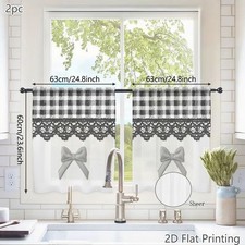Short Sheer Curtains Kitchen