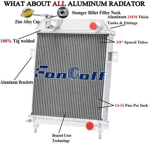 Rows radiator for 1959 1967 - rows, 1959-1967