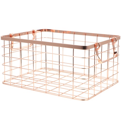 Wrought iron storage basket - wrought,