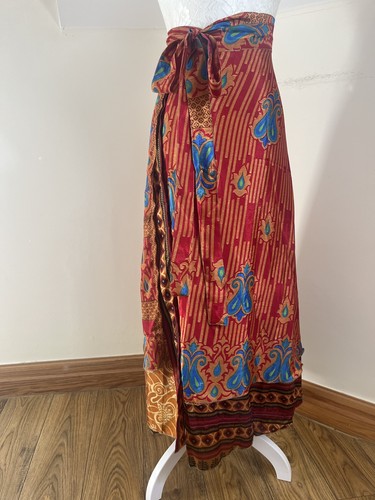 Gypsy silk wraparound maxi - gypsy,