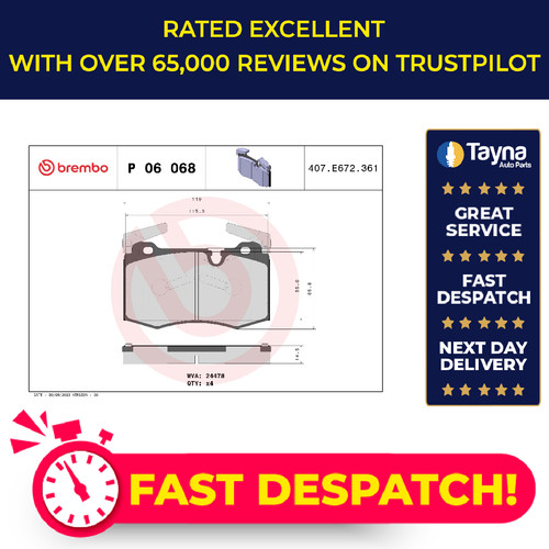 Brake pads set - pads,