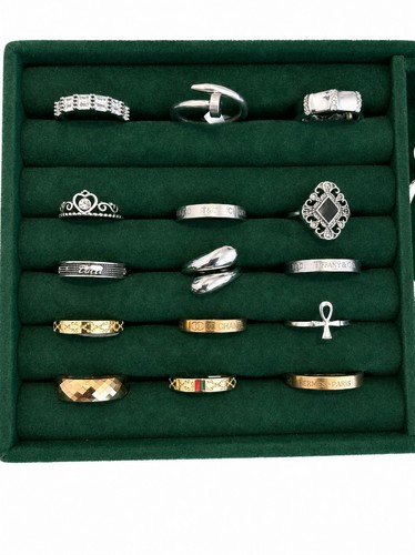 Gold and silver mix rings - silver,