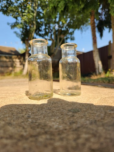 Pair antique small glass - small,