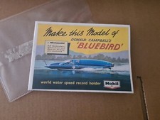 Micromodel DONALD CAMPBELL'S BLUEBIRD copy folded one-piece version. 1980s 