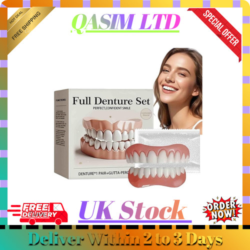 Full denture set - denture, set,soft