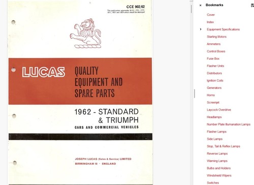 Lucas 1962 ce902 - lucas, ce902/62