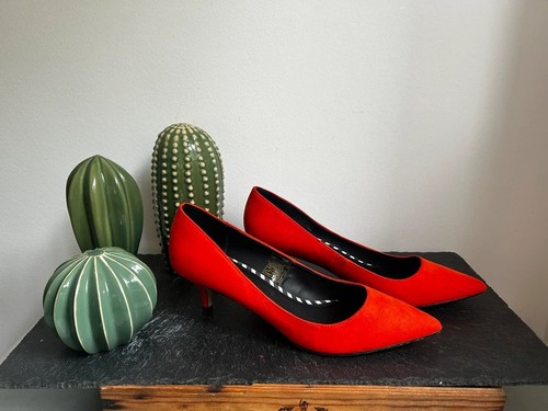 Gorgeous orange suede - , effect