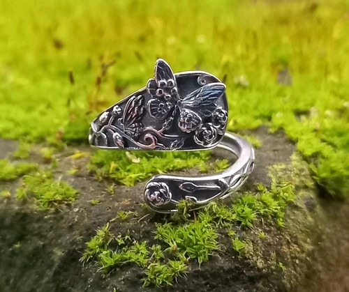 Sterling silver butterfly - silver,