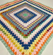 Crochet Baby Blanket, Vintage