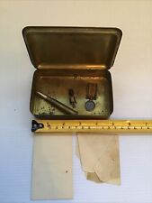 WW1 Princess Mary Xmas Tin With Pencil, 1914  Xmas Card, 1x WW1 Medal & Charm