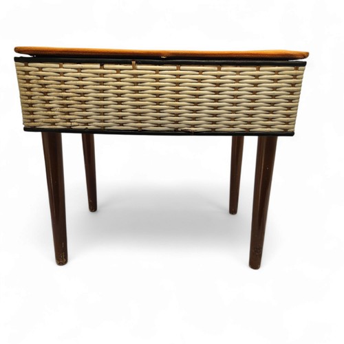 Sewing box woven wicker large - box,