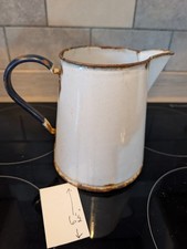 Vintage White Enamel 6" Jug