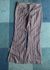 Low Rise Pinstriped Trousers