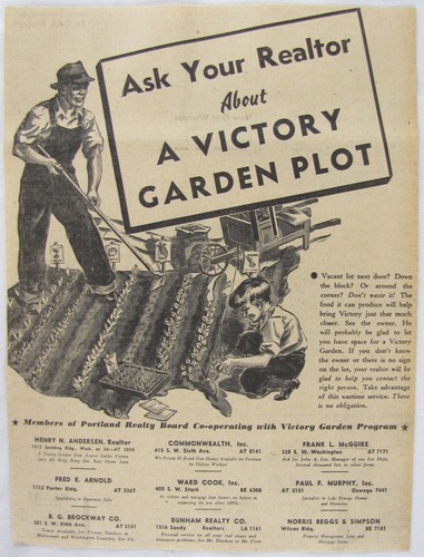 Vintage 1943 victory garden - vintage,
