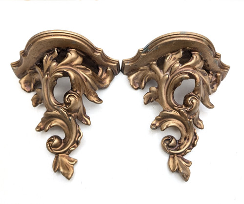 Small vintage ornate gold - vintage,