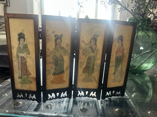 Vintage chinese panel table - chinese,