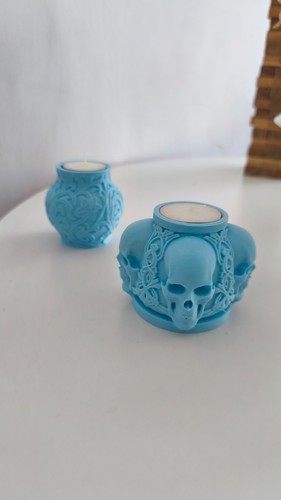 Skull tealight candle - tealight,