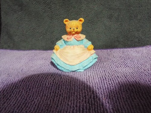 Minature ceramic teddy bear - 3x,