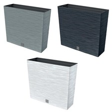 Rectangle Plastic Standing Planter Tower Indoor Outdoor Garden Patio Plant Pot