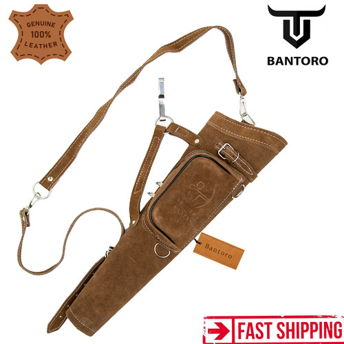 Premium brown leather - brown, archery