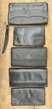 Vintage Leather Clutch Bag /