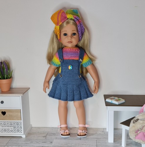 Hand knitted outfit for - hand,