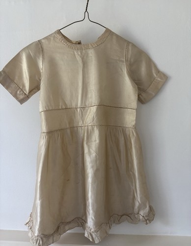 Antique child silk dress - antique,