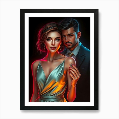 Young couple fashion art - young,
