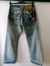 Urban Stone men's Jeans W30 L32 washed effect embroidered (like Voi jeans logo)