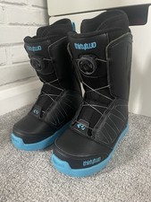 K2 Boa Snowboard Boots Kids Youth UK 2 / EU 34.5 black blue