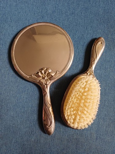 Vintage handheld metal - vintage, floral