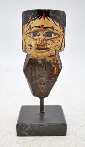 Vintage wooden puppet head - vintage,