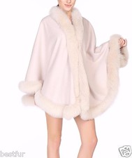 Ivory Cashmere Cape Wrap Shawl