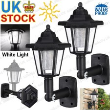 2/4/6x LED Solar Powered Lanterns Wall Light Lamp Outdoor Garden Patio Decor UK