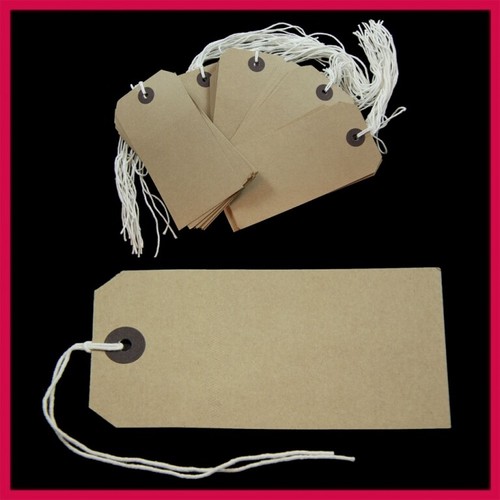 Luggage coloured strung tags - coloured,