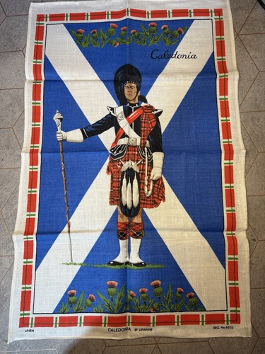 Vintage caledonia tea towel - vintage,