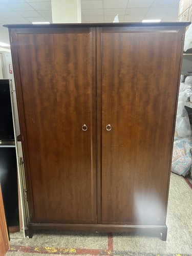 Stag dark wood double wardrobe - dark,
