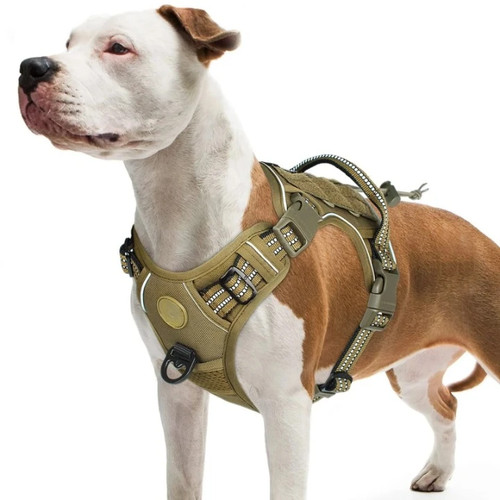 Military tactical dog harness - military,