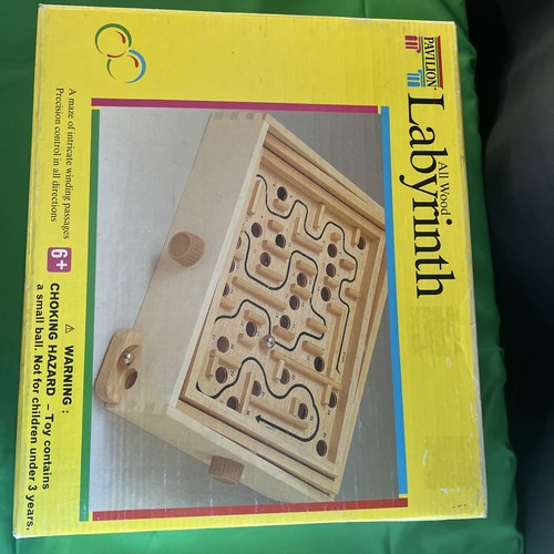 Vintage labyrinth wooden skill - labyrinth,
