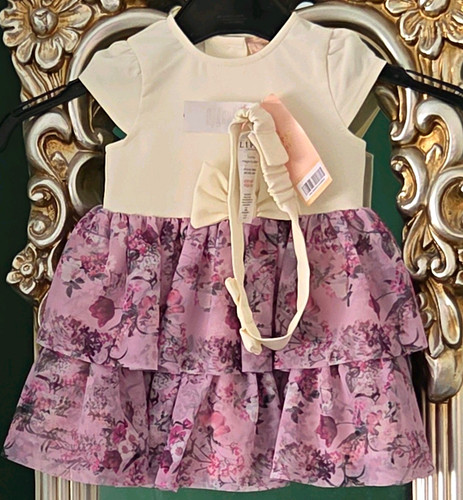 Lipsy girls cream purple - cream,