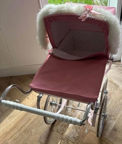 Girls silver cross dolls pram - dolls,