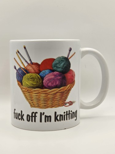 Funny knitting mug - mug, off