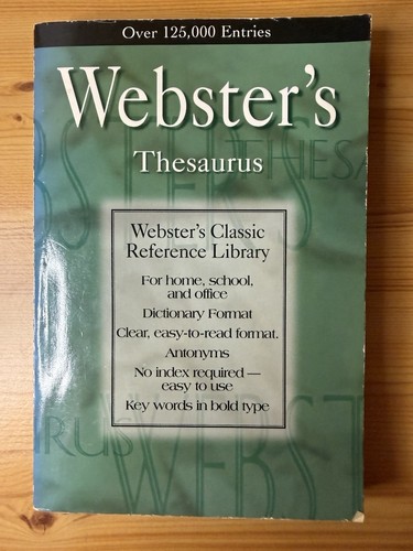 Webster thesaurus - webster's,